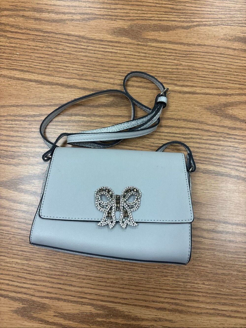 Aldo rhinestone bow crossbody purse